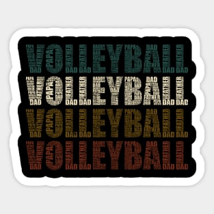 Volleyball Dad - Funny Sports Lovers Gift For Papa Sticker